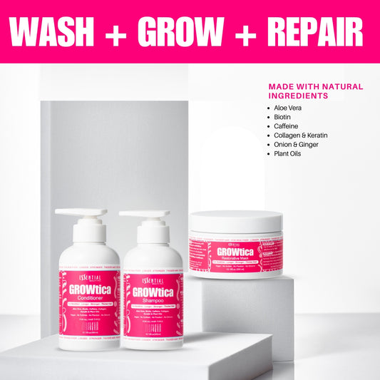 Essential Beauty Pro WASH + GROW + REPAIR Bundle